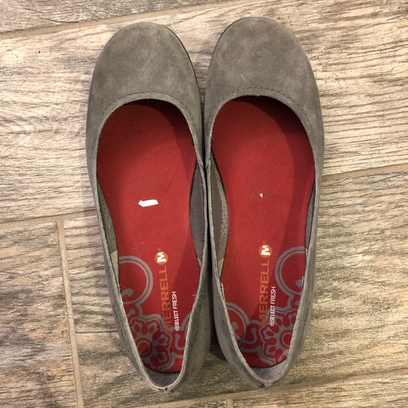 Merrell Shoes - Merrell Select Fresh Suede Ballet Flats-Charcoal